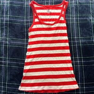 Vintage GAP Red and white striped tank top.Size S.